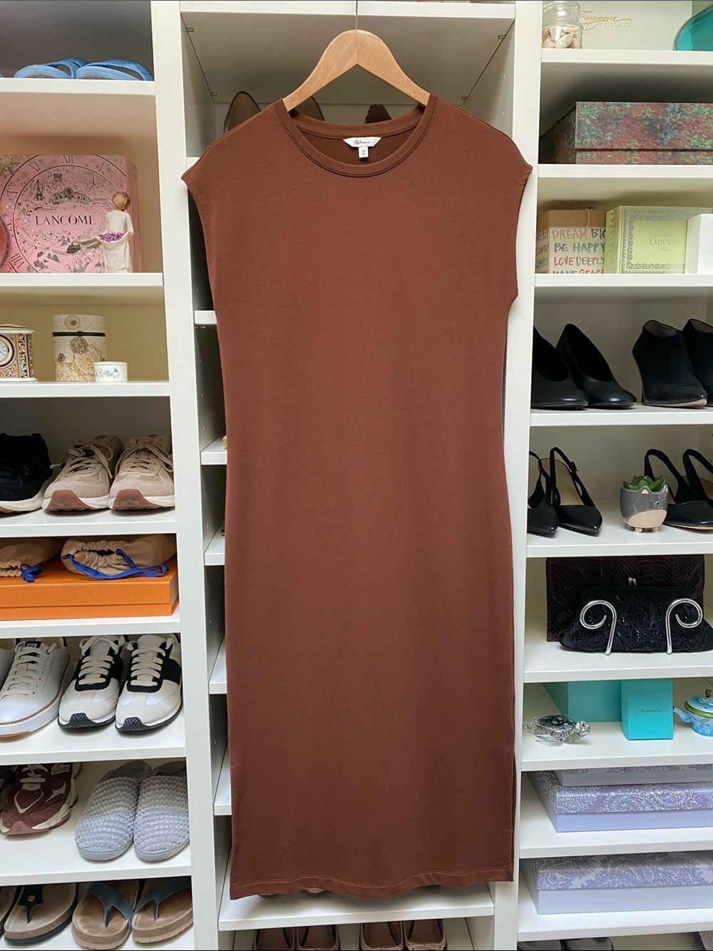 Reitmans Brown Sleeveless Maxi Dress. NWOT.  Oversized XS